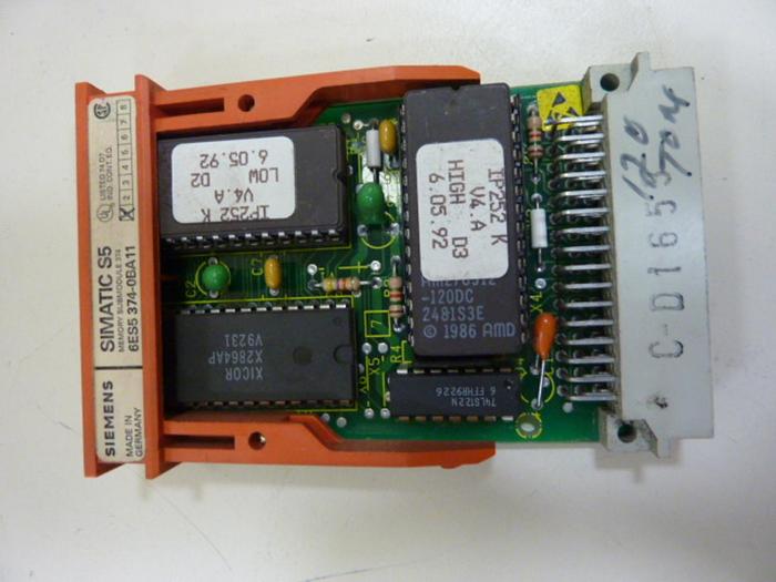 Used SIEMENS / VAN DORN SIMATIC S5 Memory 6ES5 374-0BA11 #54294