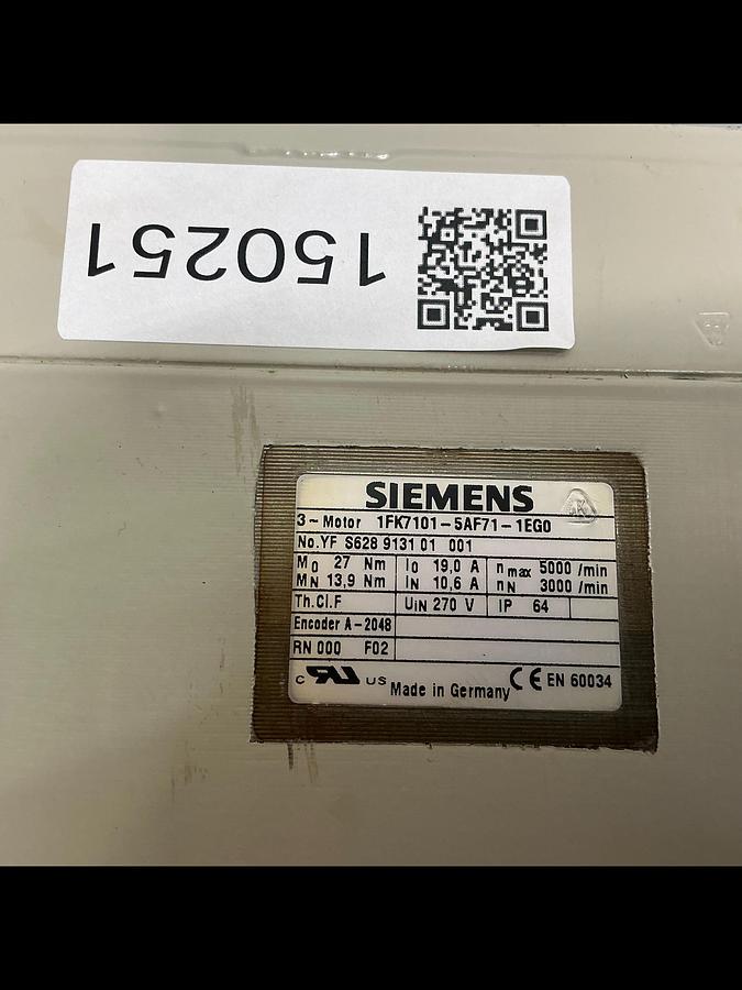 Used SIEMENS 1FK7101-5AF71-1EG0