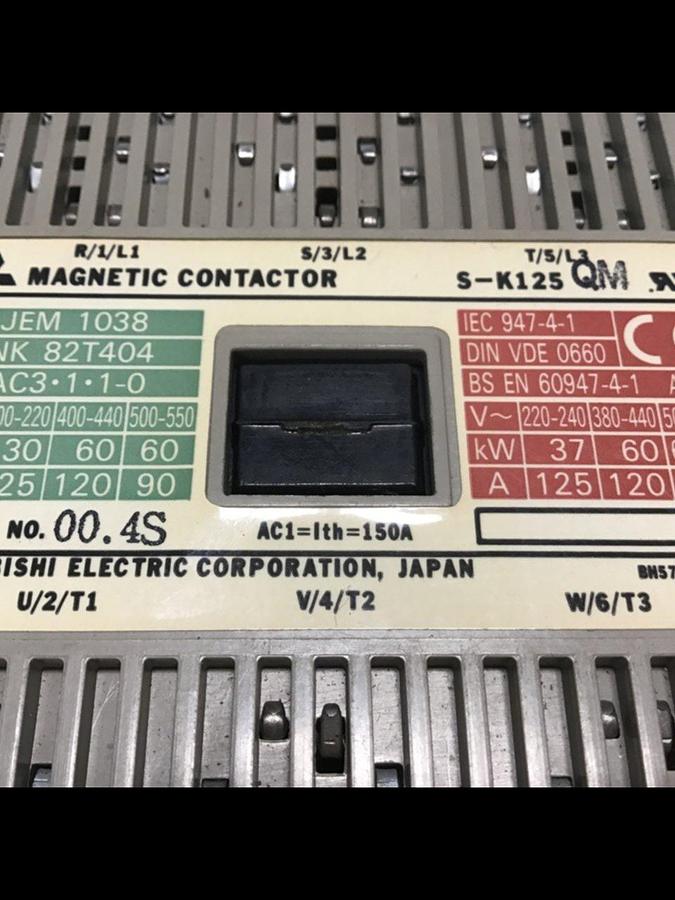 Used MITSUBISHI Magnetic Contactor S-K125 USED