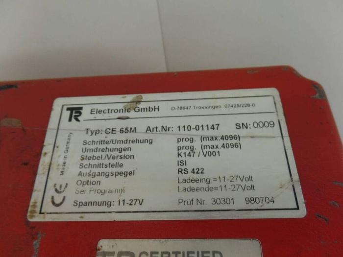 Used TR ELECTRONIC Encoder CE 65M #56802