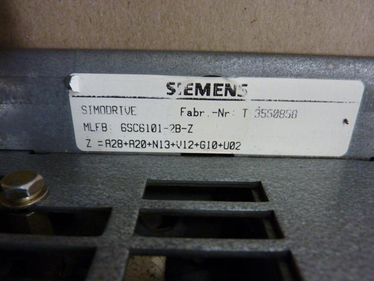 Used SIEMENS Simodrive 6SC6101-2B-Z #53523