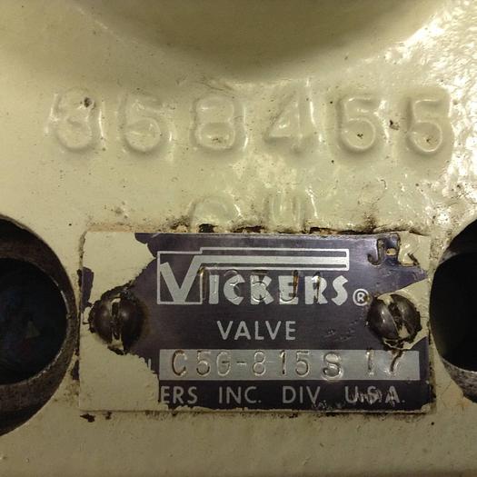 Used VICKERS Check Valve C5G815S17 #88942