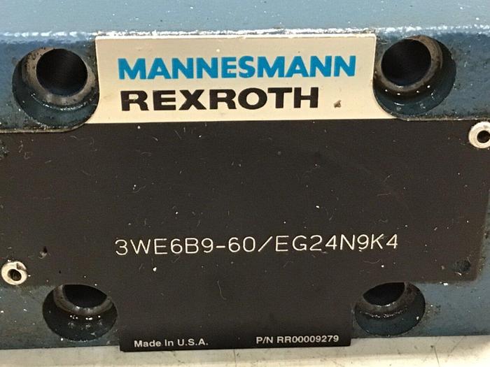 Used MANNESMANN REXROTH Hydraulic Valve 3WE6B960/EG24N9K4 #97028