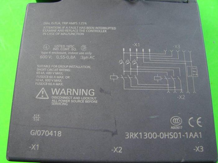 Used SIEMENS Motor Starter 3RK1300-0HS01-1AA1 Used