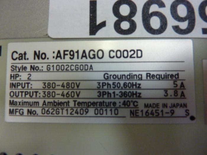 Used CUTLER HAMMER Adjustable Speed Drive AF91AGO #56981