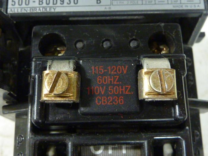 Used ALLEN BRADLEY Contactor 500-BOD930 SER B #58026