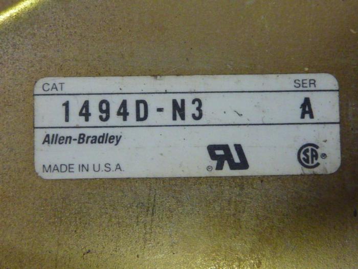 Used ALLEN BRADLEY Handle 1494D-N3 SER A #49155