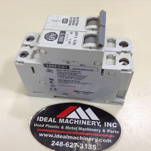 Used ALLEN BRADLEY 6 Amp Circuit Breaker 1492-CB1/G060 SER C #74212