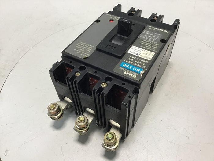 Used FUJI ELECTRIC 40 Amp Circuit Breaker BU-ESB3040 #119576