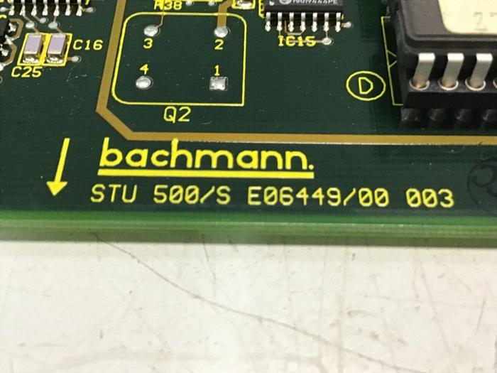Used BACHMANN ELECTRONIC Circuit Board STU500/S E06449/00 003 Used