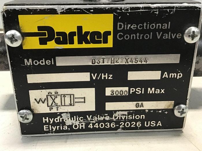 Used PARKER Directional Control Valve D3T1H21X4544 Used