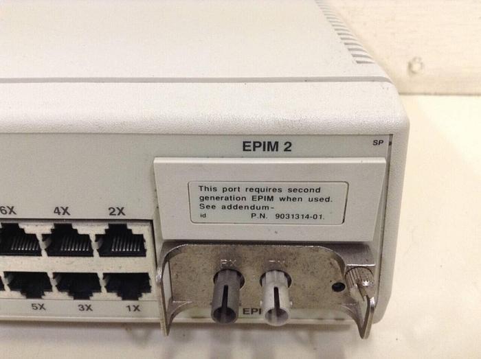 Used CABLETRON 10 Base-T Hub w/ Lanview SEHI-24 #75001