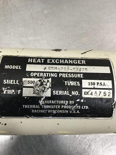 Used THERMAL TRANSFER Heat Exchanger EKM-714-87475 #136320