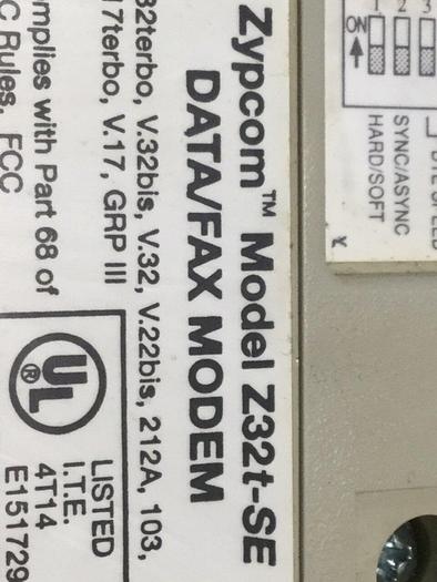 Used ZYPCOM Data / Fax Modem Z32T-SE USED