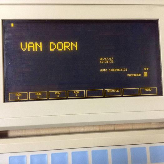 Used VAN DORN OP 398K Pathfinder Operator Control 6ES5398-0KB12 Used