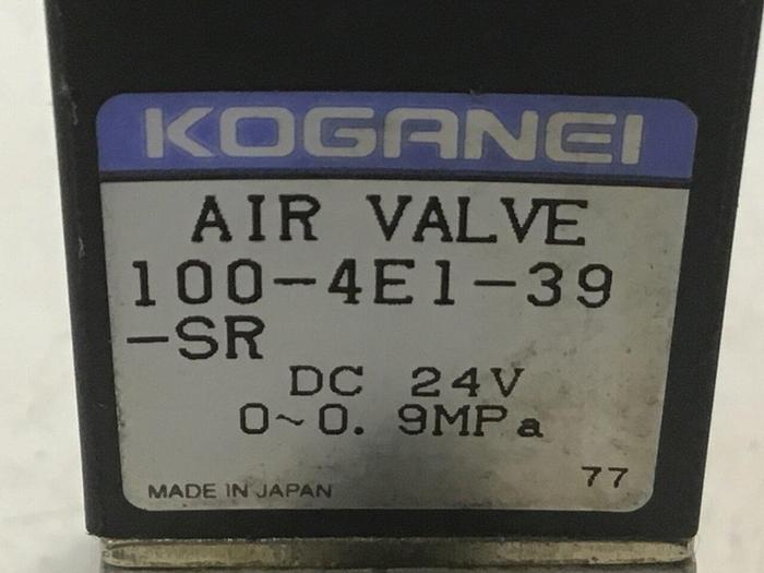Used KOGANEI Air Valve 100-4E1-39-SR #124279