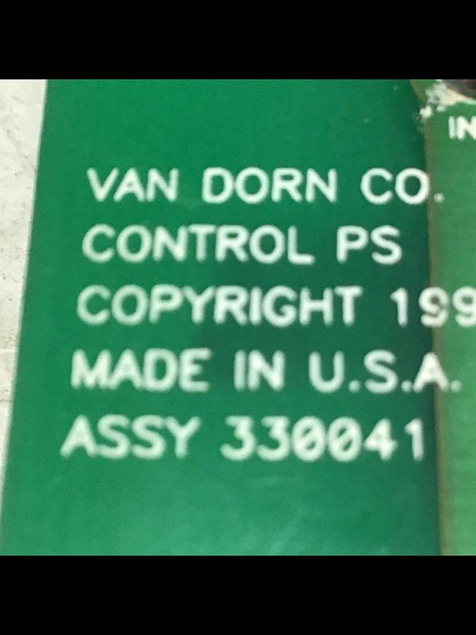 Used VAN DORN Circuit Board 330041 PC330-041 Used