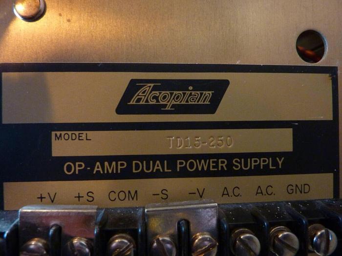 Used ACOPIAN Power Supply TD15-250 #25018