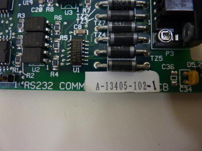 Used BARBER COLMAN Communication PC Board A-13405-102-1 #49482