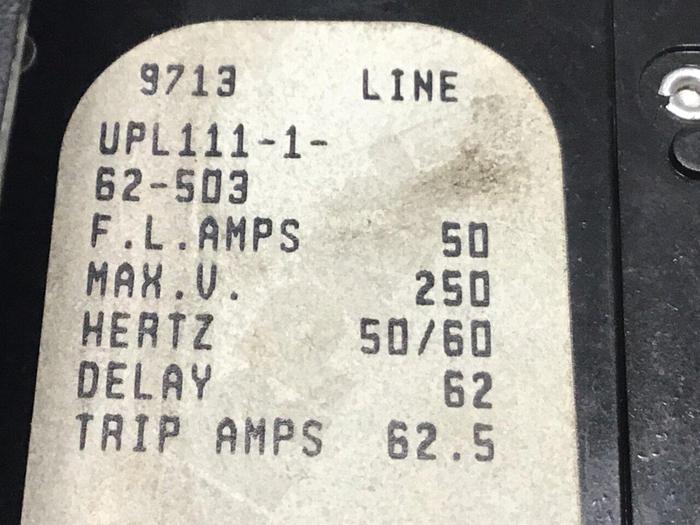 Used AIRPAX Breaker 50 Amp UPL111-1-62-503 #119841