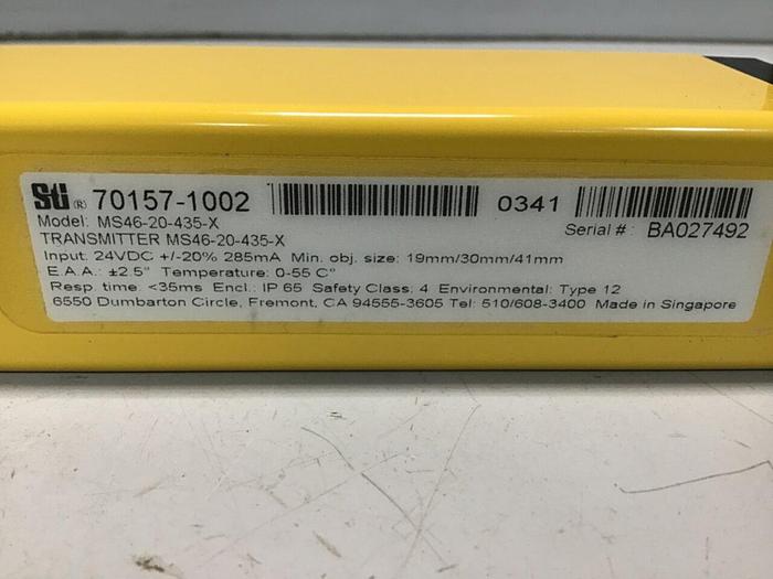 Used STI Safety Light Curtain MS46-20-435-X #115263