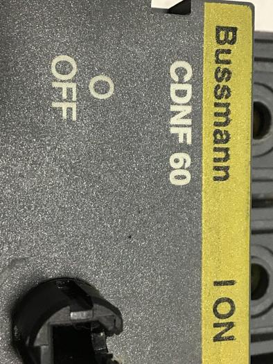 Used BUSSMANN Circuit Breaker CDNF60 #124106