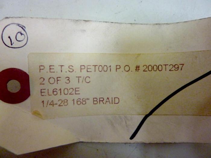 Used PETS INC Thermocouple EL6102E #67375