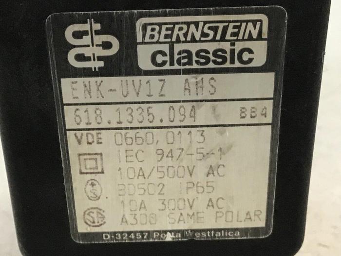Used BERNSTEIN Limit Switch ENK-UV1Z AHS #121334
