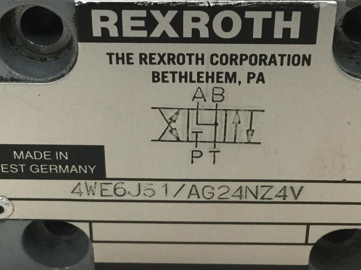 Used REXROTH Valve 4WE6J51AG24NZ4V Used