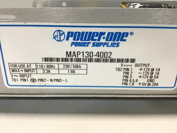 Used POWER ONE DC Power Supply MAP130-4002 #145259