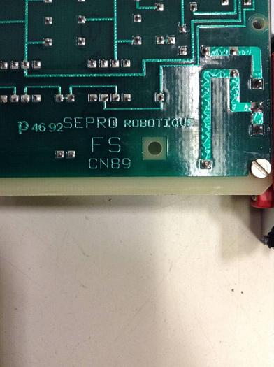 Used SEPRO ROBOTIQUE CN89 Control Board Board 07S0095804/B #67989