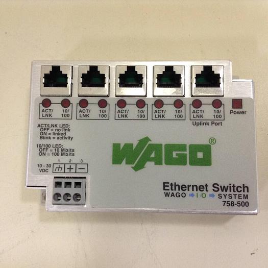 Used WAGO Ethernet Switch 758-500 #79688