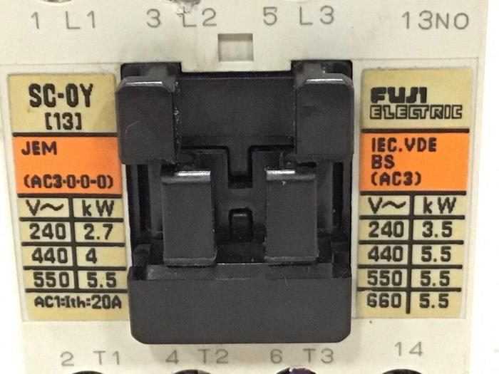 Used FUJI ELECTRIC Contactor SC-0Y 4NC0F0 #125418