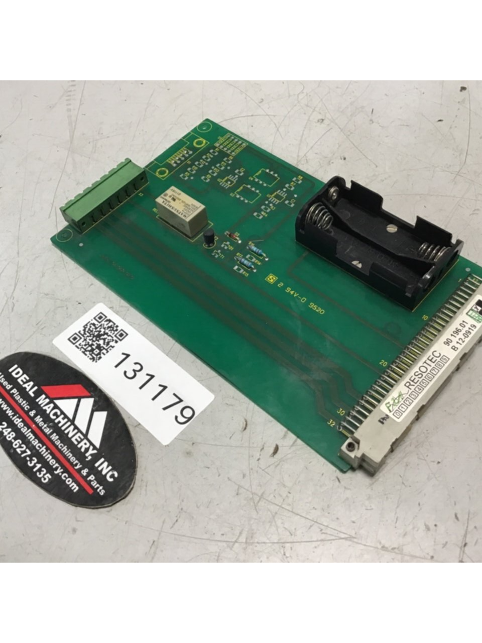 Used RESOTEC Circuit Control Board 90196.01 Used