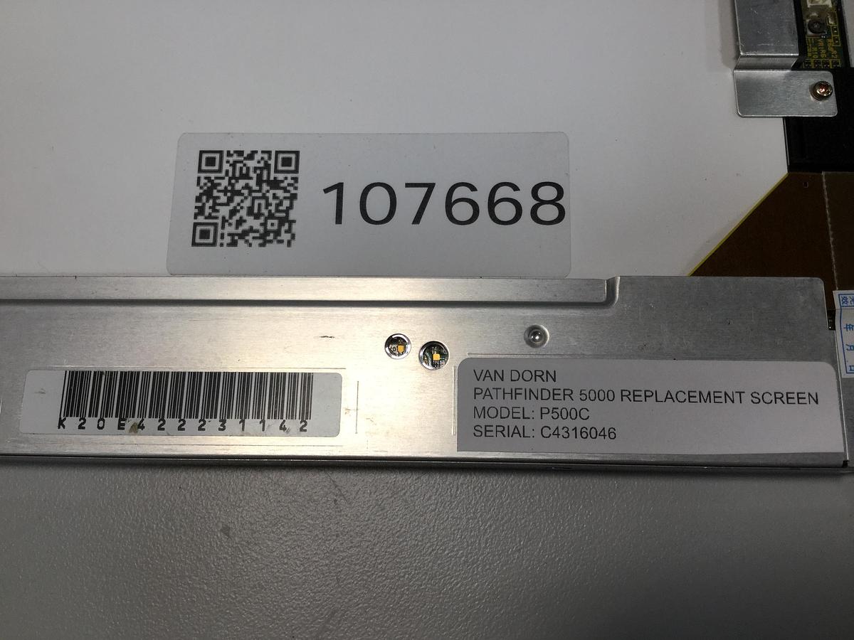 Used VAN DORN Pathfinder 5000 Replacement Screen P500C Used