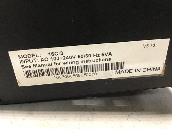 Used LOVE CONTROLS Temp Controller 16C-3 #144908