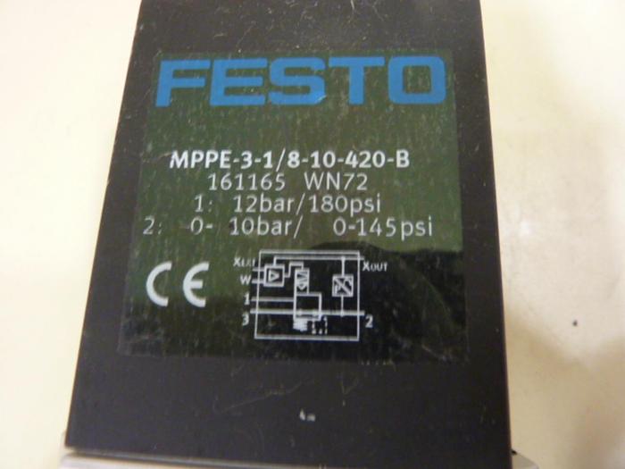 Used FESTO Proportional Pressure Regulator MPPE-3-1/8-10-420-B #64056