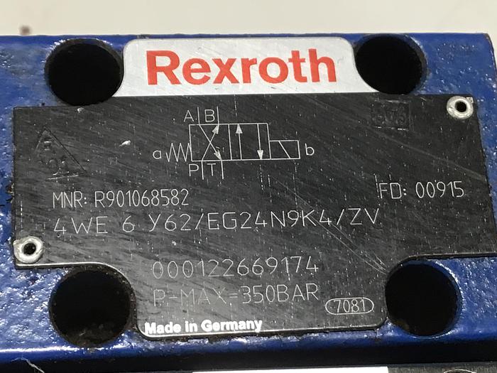 Used Rexroth 4WRLE16W180SJ30G24K0 Servo Valve USED