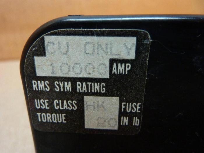 Used GOULD 30 Amp Fuse Holder 60325 #38261
