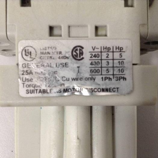 Used ALLEN BRADLEY Disconnect Safety Switch 194E-A25-1753 SER B #90226