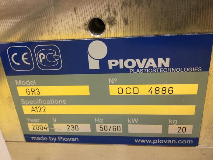 Used PIOVAN Vacuum Receiver GR3 #105319