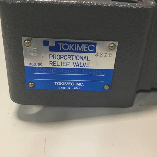 Used TOKIMEC Proportional Relief Valve EPC-03-140-Y-11-S21B #95208