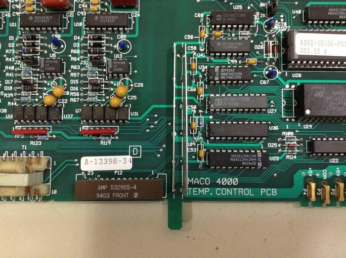 Used BARBER COLMAN Temperature Ctl Board A-13398-3-1 #68405