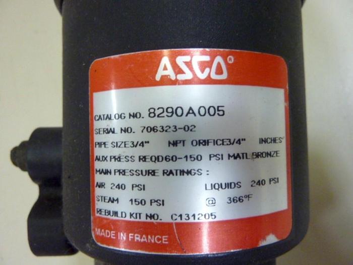 Used ASCO Piston Valve 8290A005 #67154