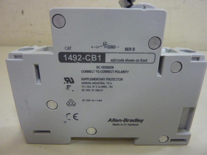 Used ALLEN BRADLEY 2 Amp Circuit Breaker 1492-CB1/DG020 SER B #63800