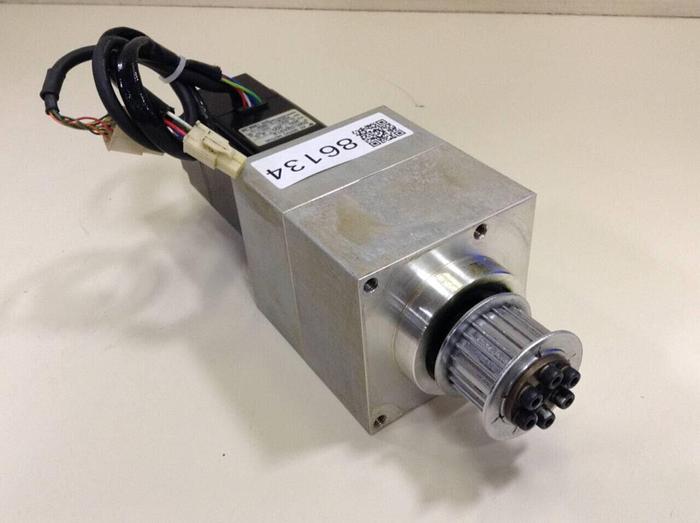 Used YASKAWA AC Servo Motor W/Gearbox SGM-02A312 #86134