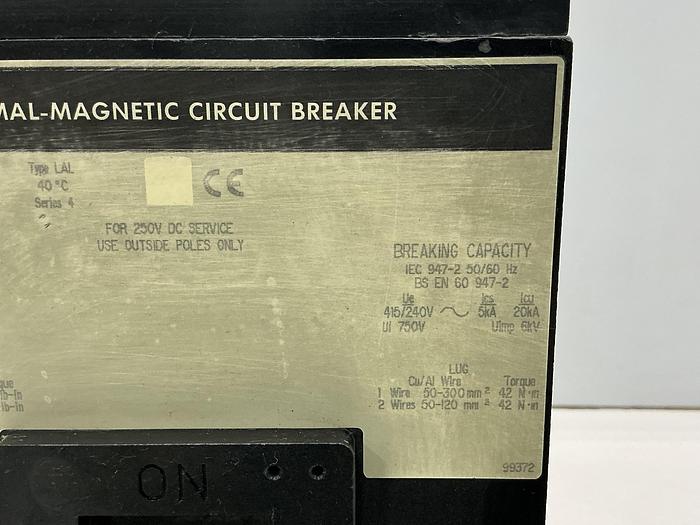 Used SQUARE D LAL36300