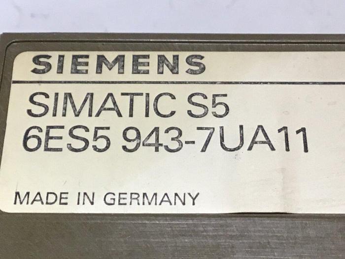 Used SIEMENS CPU Module 6ES5 943-7UA11 Used