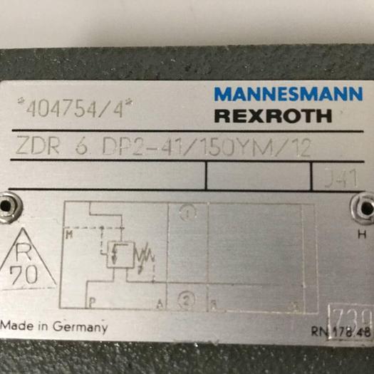 Used MANNESMANN REXROTH Hydraulic Valve ZDR6DP241150YM12 #90429