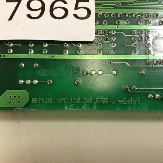 Used NETSTAL Circuit Board RPC 110.240.5328 #77965